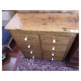 VINTAGE 8 DRAWER CHEST 32 1/2 x 14 x 33