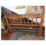 ANTIQUE ROPE BED (HEADBOARD & FOOTBOARD), METAL>>>