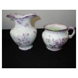 VTG JOHN MADDOCK & SONS BROOKLYN  VASE & CUP