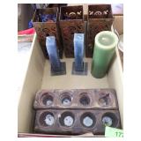 ASST. CANDLE HOLDERS & CANDLES