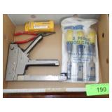 STAPLER, WOOD CHISEL SET, PLIERS, ZIRCON SENSOR