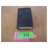 VINTAGE BOOK METHODIST HYMNS WRITTEN DATE 1858