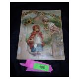 VINTAGE LITTLE RED RIDING HOOD LINEN BOOK