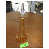 VINTAGE ETCHED DECANTER