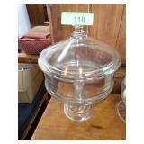 VINTAGE PEDESTAL COMPOTE 12 1/2" HIGH