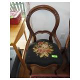 VINTAGE NEEDLEPOINT CHAIR