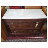 VTG MARBLE TOP DRESSER *BRING HELP* 39 x 18 x 30>>