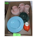 PRISMA CUPS & SAUCERS, ASST. SOUP BOWLS, CREAMERS>