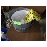 VINTAGE ENAMEL PAIL, CERAMIC PLANTER, PLASTIC >>>>