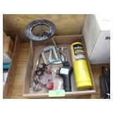 C-CLAMPS, MAG-TORCH, PROPANE , STAND, ETC