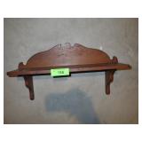 VINTAGE PINE CLOCK SHELF 19" WIDE