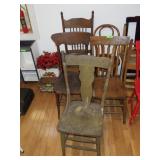 5 VINTAGE CHAIRS