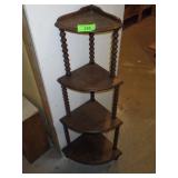 VINTAGE CORNER SHELF 41" TALL