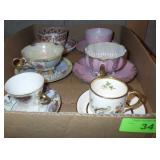 VINTAGE CUP AND SAUCER SETS **NO SHIPPING**