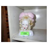 VINTAGE HEAD VASE 7 1/4"