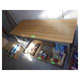 FORMICA  WORK TABLE W/ METAL LEGS  48 x 20 x 29