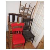 6 VINTAGE CHAIRS