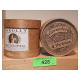 VTG WOODEN BOXES (YARDLEY & LAVENDER & VERBENA)