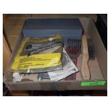WIRE BRUSHES, WHEEL BRUSH, C-CLAMP, METAL BOX, ETC