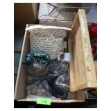 CRAFTING ROCKS & MOSS, WOODEN TRAY, CHIME, ETC