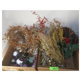 2 BL- CHRISTMAS PICKS, BEADED ORNAMNETS, VINE>>>
