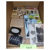 RUBBER STAMPS, CLEAR STAMPS, INK PADS
