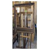 VINTAGE ADJUSTABLE  EASEL (79") & ORNATE FRAME>>>