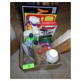 GARAGE SALE SIGNS, VINTAGE LIGHTER FLUID, RODENT>>