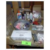 ASST. JEWELRY MAKING SUPPLIES- BEADS, WIRE, TRAYS>