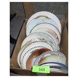 VINTAGE HAND PAINTED PLATES **NO SHIPPING**