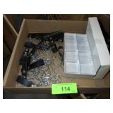 BELT KEY CHAINS, ACRYLIC BEAD SORTER BOXES