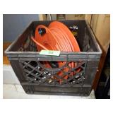 EXTENSION CORD, MILK CRATE