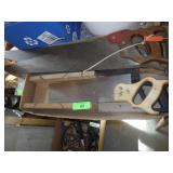 VINTAGE HAND SAWS, MITRE BACK SAW, STANLEY SAW