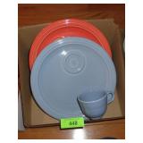 FIESTA FIESTAWARE SNACK PLATES, CUP **NO SHIPPING*