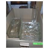 BUD VASE W/ CONTOLLED BUBBLE, GLASS BLOCKS