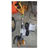 WORX WEED EATER / EDGER W/ 3 BATTERIES (TURNS ON)