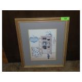 1987 SIGNED LOTTI AVILN PRINT 617/1950   19 x 22