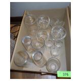 CANDY JAR, BOWLS, GLASSES