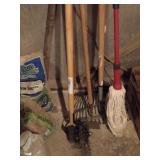 LEAF RAKE, EDGER, HOE, MOP, RAKE