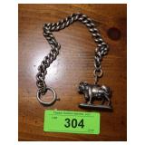 VINTAGE BULL WATCH FOB
