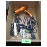 BLOW DRYER & CURLING IRONS (TURN ON)