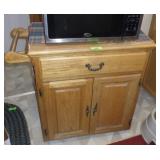 MICROWAVE CART  35 x 17 x 24 (TOP HAS DAMAGE >>>>