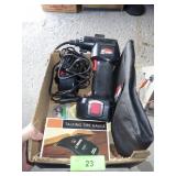 PORTABLE AIR PUMP, TALKING TIRE GAUGE (BOTH TURN >