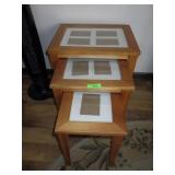 3 NESTING PHOTO END TABLES