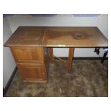 DROP LEAF SEWING TABLE / DESK 17 x 19 x 28 WITH>>>