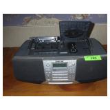 SONY AM / FM / CASSETTE / CD RADIO - TURNS ON