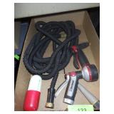 FLEXIBLE EXPANDABLE WATER HOSE, SPRAY NOZZLES