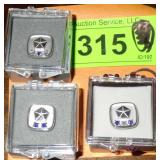 3 VINTAGE CHRYSLER SERVICE PINS