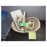 HANDMADE HUMMEL CREWEL BELL PULL & WALL HANGERS