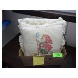 CROSSTITCH HUMMEL THROW PILLOWS